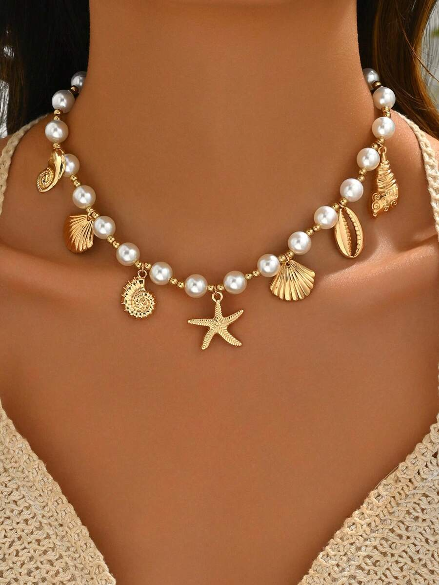 Marine Pearl Collar