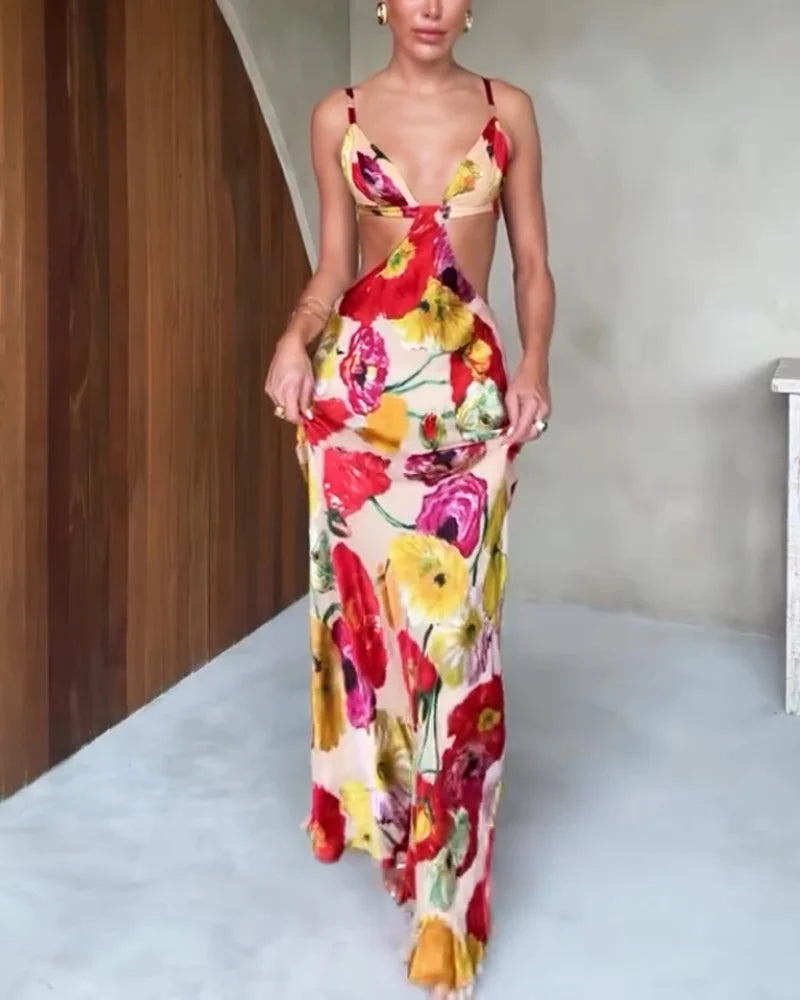Marta - Floral Strappy Dress